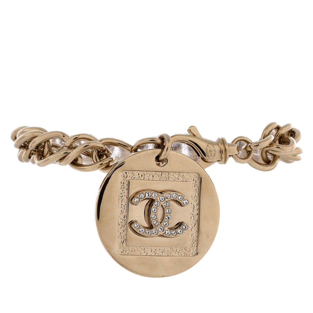 Chanel CC Round Charm Chain Bracelet